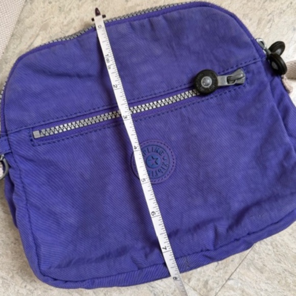 Kipling Purple 3 Compartments Small Crossbody Bag With Adjustable Strap - Picture 13 of 14